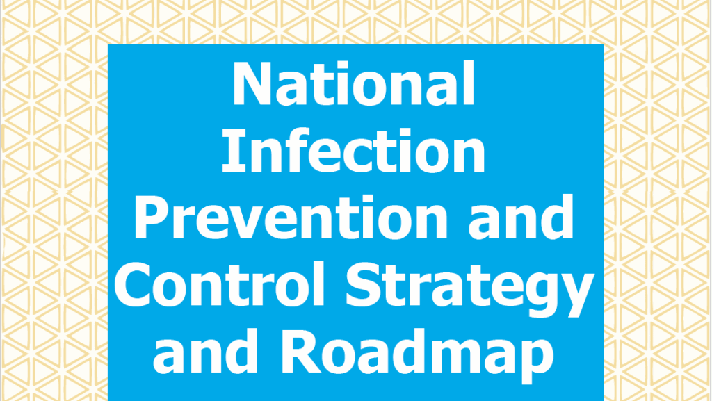 screenshot of report cover, National Infection Prevention and Control Strategy and Roadmap 2021/22-2025/26 (Ethiopia IPC Strategy)