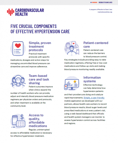 5 components blood pressure control