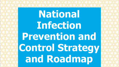 screenshot of report cover, National Infection Prevention and Control Strategy and Roadmap 2021/22-2025/26 (Ethiopia IPC Strategy)
