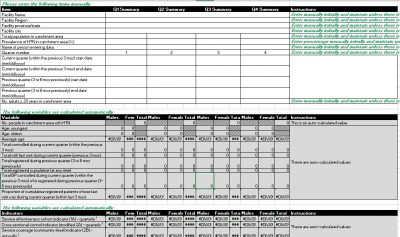 Monitoring tool: Simplified Indicator Calculator Template