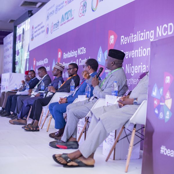 image of panel for new Nigeria health policy launch