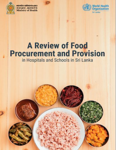 A review of food procurement and provision in hospitals and schools in Sri Lanka