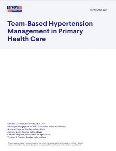 Team-Based Hypertension Management in Primary Health Care