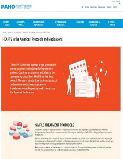 Hypertension Treatment Protocol: PAHO region